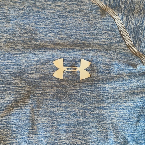 Light Blue Under Armour Long Sleeve Sweatshirt - Picture 2 of 4